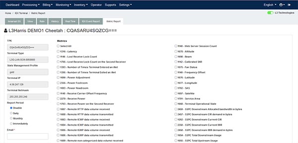 inmarsat GX assurance portal